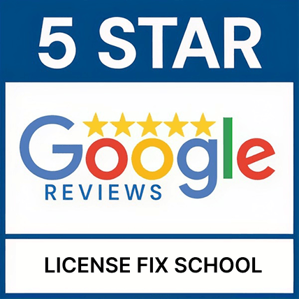 License Fix School 5 Star Google Reviews