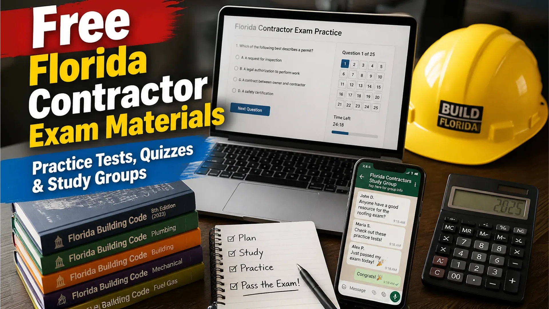 Free Florida contractor exam materials | License Fix School