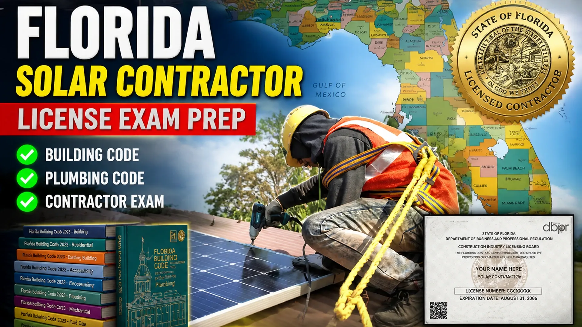 Florida solar contractor license exam prep | License Fix School