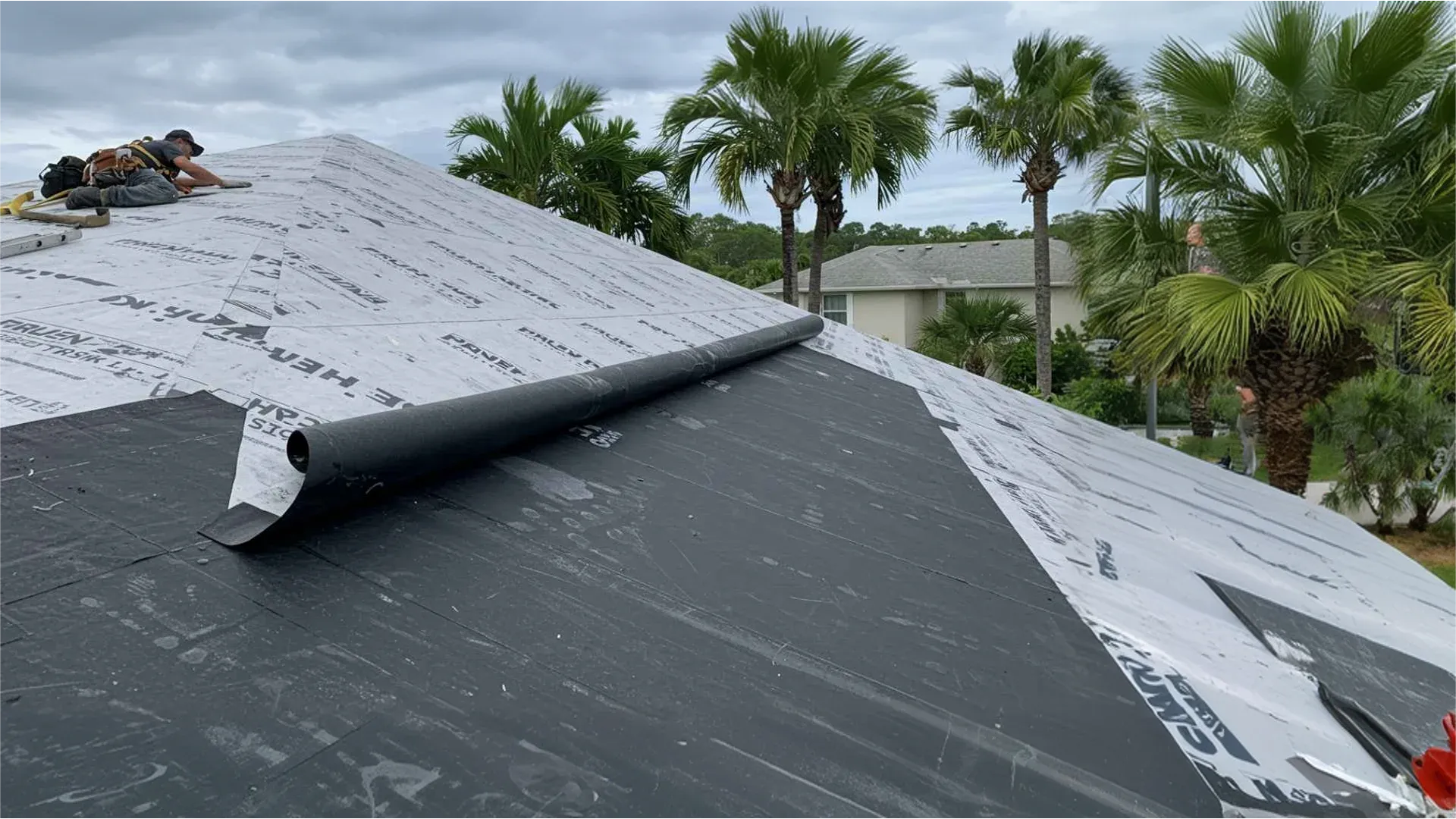 Secondary water resistance underlayment installation Florida roof