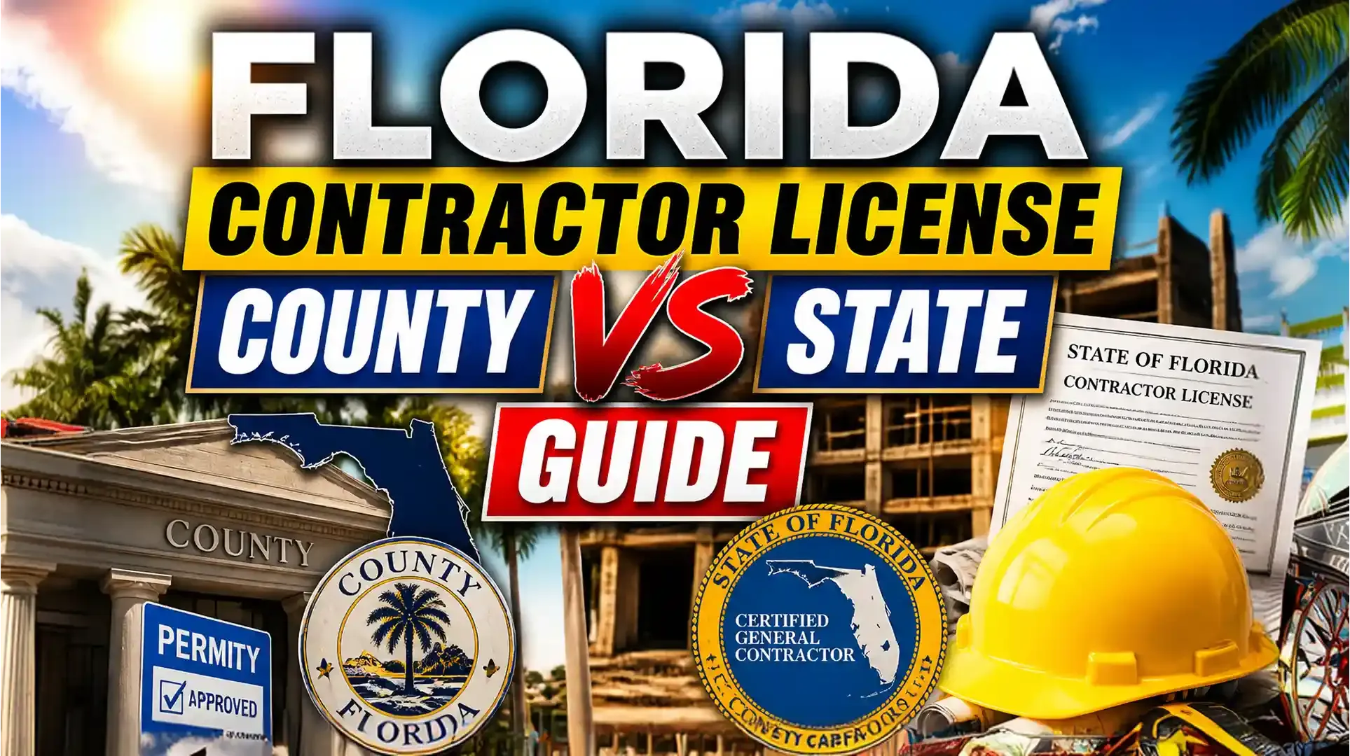 Florida contractor license county vs state